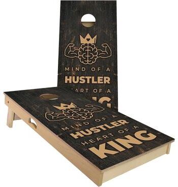 Skip's Garage Hustle Kings Outdoor Cornhole Board Set