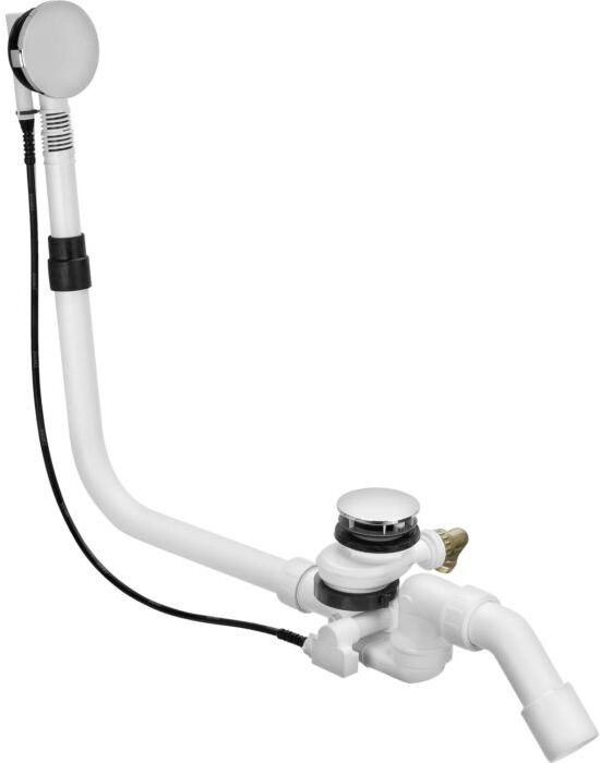 Hoesch Wanneneinlauf Combi Plus B 6943.305 verchromt, Wanneneinlauf vom Boden, lang