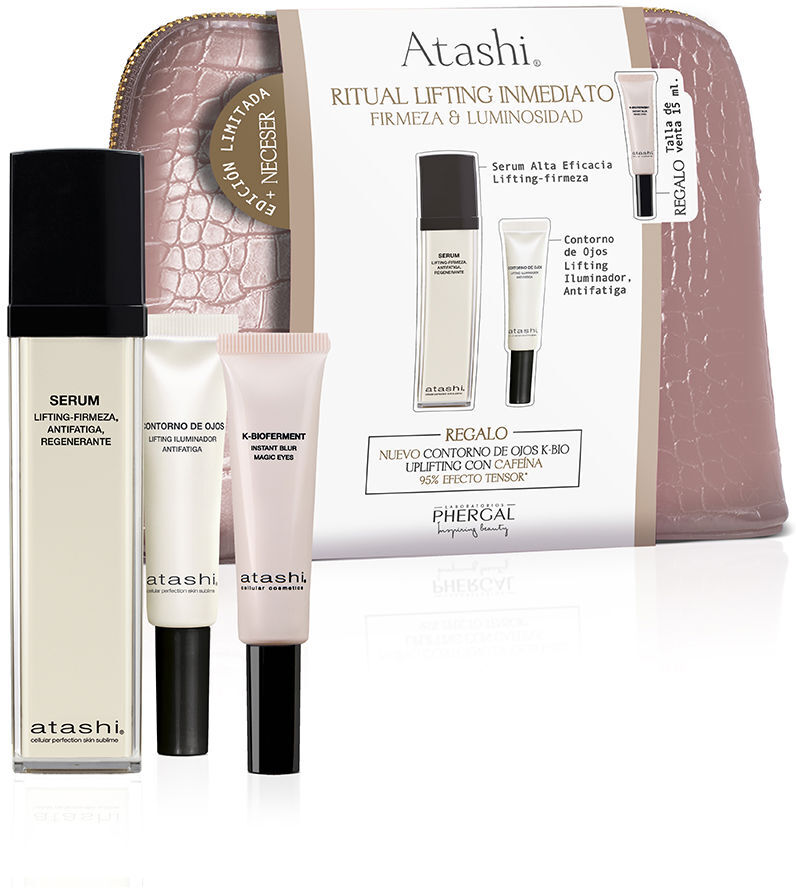 Atashi Rituel Effet Lifting Immédiat FERMETÉ, Luminosité Et ANTI-RIDES, Coffret De 4