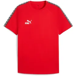 PUMA teamKING T-Shirt Herren 01 - PUMA red/PUMA white/PUMA black XL