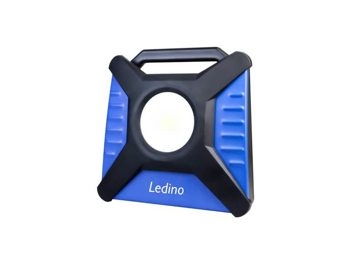 Ledino LED-Arbeitsstrahler Kiel H60M Hybrid 60W Multiakku H60M, dimmbar, schwarz, Kunststoff
