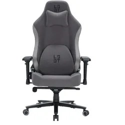 Deltaco Gaming L33T Gaming Chair Neolite Soft Fabric - Dark Grey, Gaming Stuhl, Grau