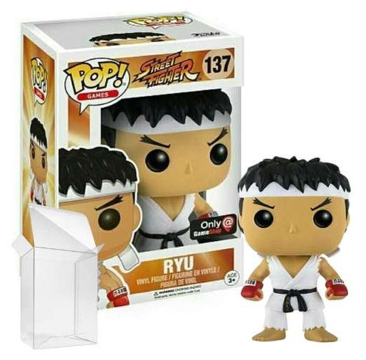 Funko POP! Games Street Fighter Ryu met witte hoofdband kleine uitvoering