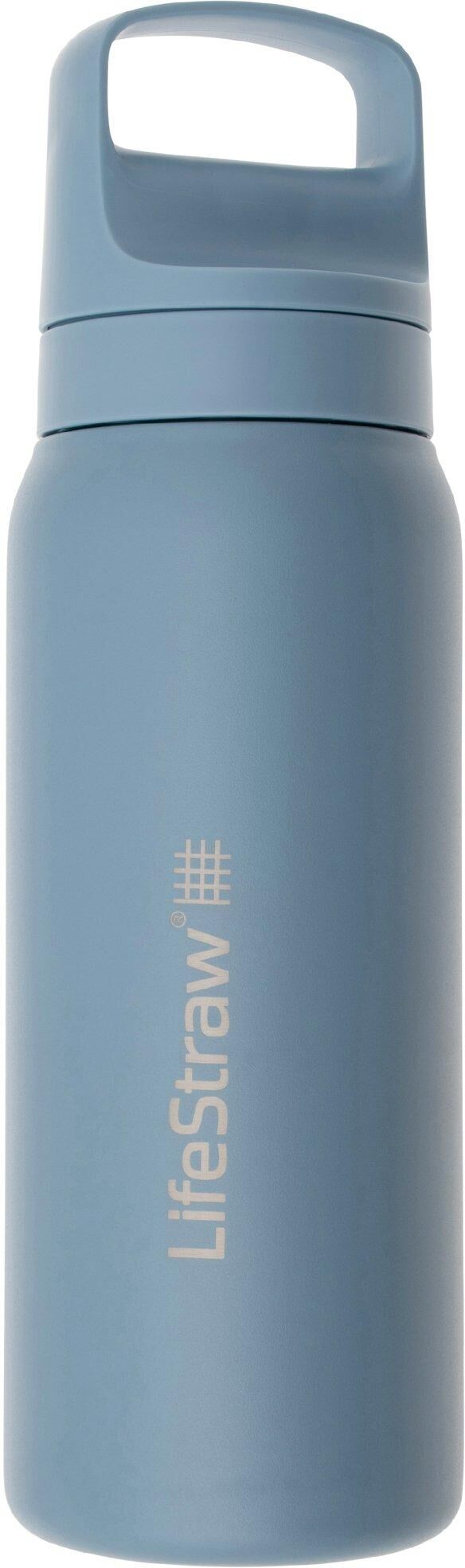 Butelka LifeStraw Go Icelandic Blue GOST-650ML-ICE Stainless Steel, z filtrem 2-stage, 650 ml