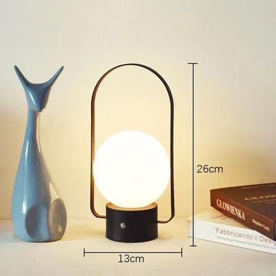 Uplifted Finds Nordic Atmosphere Portable LED Table Lamp black