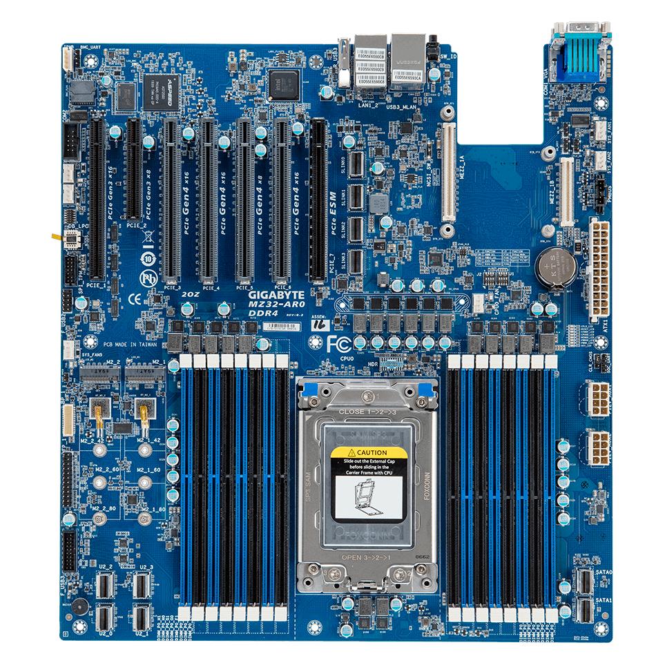 Gigabyte MZ32-AR0 (SP3, AMD SoC, E-ATX) (9MZ32AR0NR-00-10A)