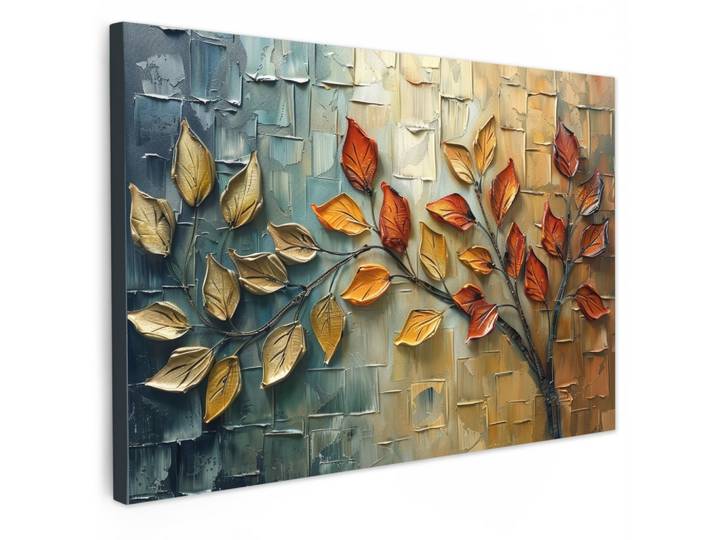 LEINWANDBILD Baum - Abstrakt - Natur - Kunst Gemälde 60x40 cm