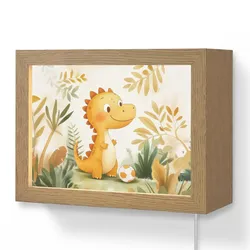 WANDLEUCHTE Dino - Fußball - Orange Wandlampe 20x15 cm Wandlampe