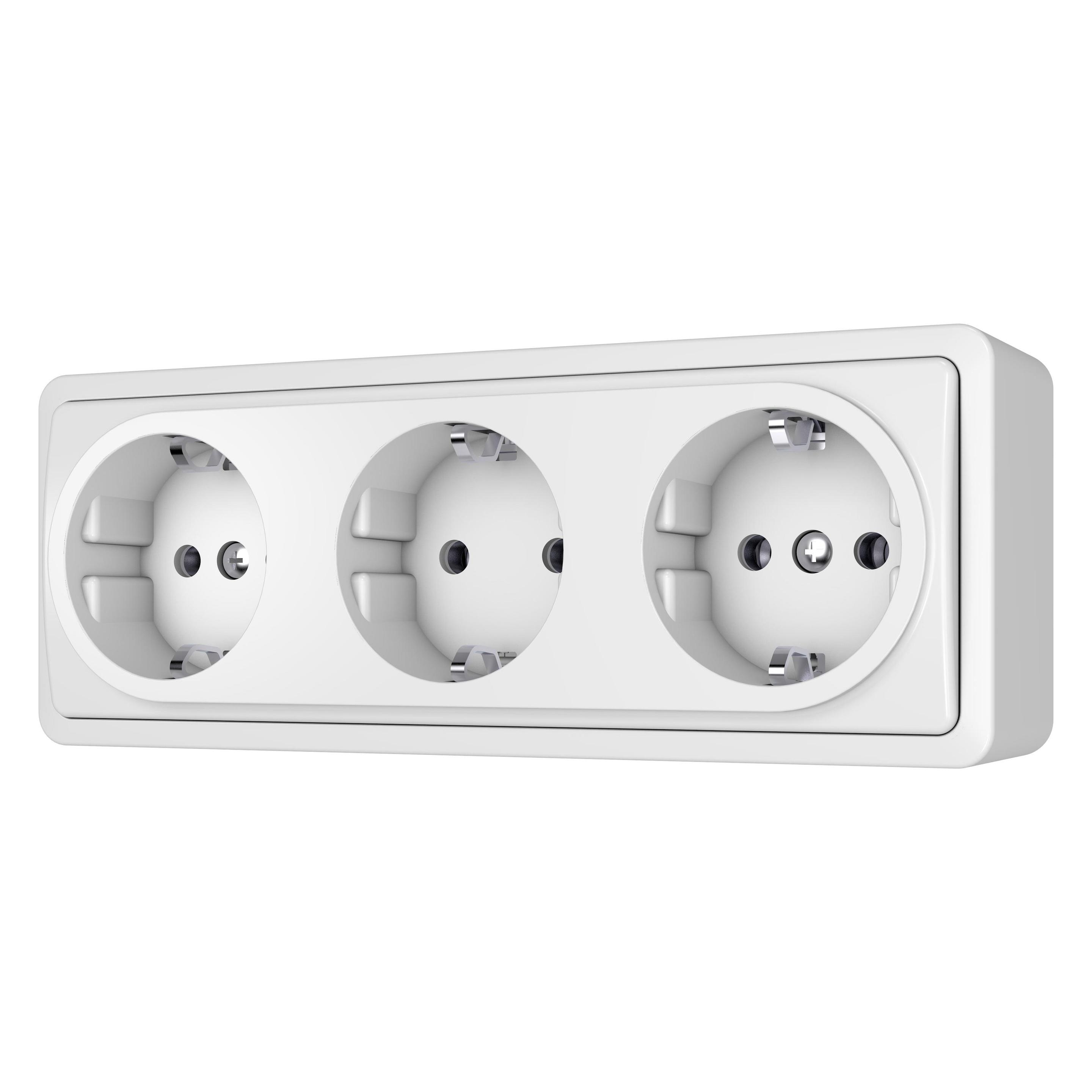 Vila SOCKET 3PL SL+250 WHITE (RP16-031 ww)