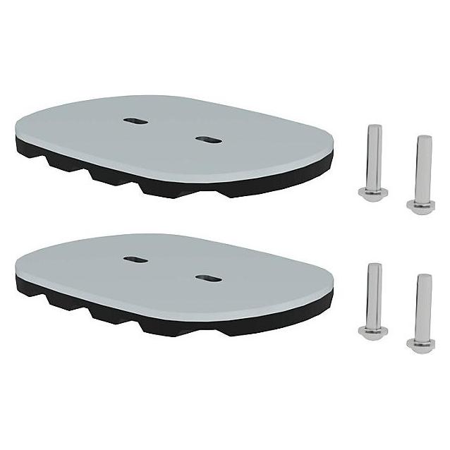 Munk nivello-Fussplatte für Gitterroste 126x89 mm (Gerüst) (019213)
