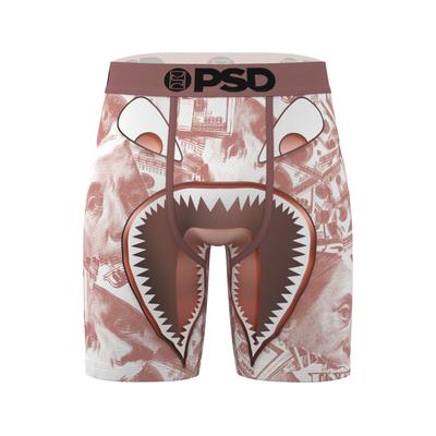Boxershorts PSD "WF MINTED Herren", Herren, Gr. L, braun (multi), 88% Polyester, 12% Elasthan, Unterhosen