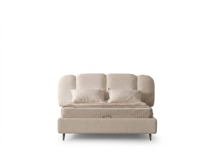 JVmoebel Polsterbett Doppelbett bequem groß komfortabel beige moderner Stil neu, Made in Europa