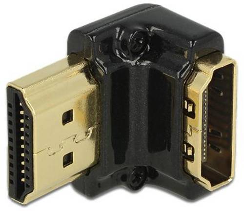 Delock 65662 HDMI Adapter [1x HDMI-Buchse - 1x HDMI-Stecker] Schwarz