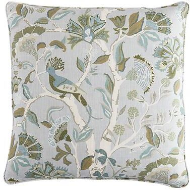 "Marin Botanical Pillow Cover - Multi - 20"" x 20"" - Ballard Designs"