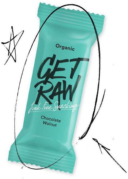 GET RAW Bar Chocolate och Walnut 42g