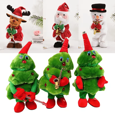 Uplift Curations Animated Dancing Christmas Tree Plush Toy With Music & Lights empty