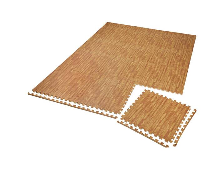 tectake Schutzmattenset, leichte Reinigung und flexibel erweiterbar, holzdekor, Eiche Artisan, Kunststoff, 124x307 cm, Teppiche und Böden, Bodenbeläge, Bodenzubehör, Bodenschutzmatten