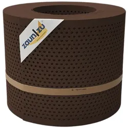 zaun zu® Sichtschutzstreifen PP Premium Gelocht 20 Prozent Streifen Braun 26m
