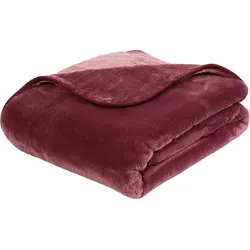 Gözze Premium Cashmere-Feeling Decke beere 180x220 cm