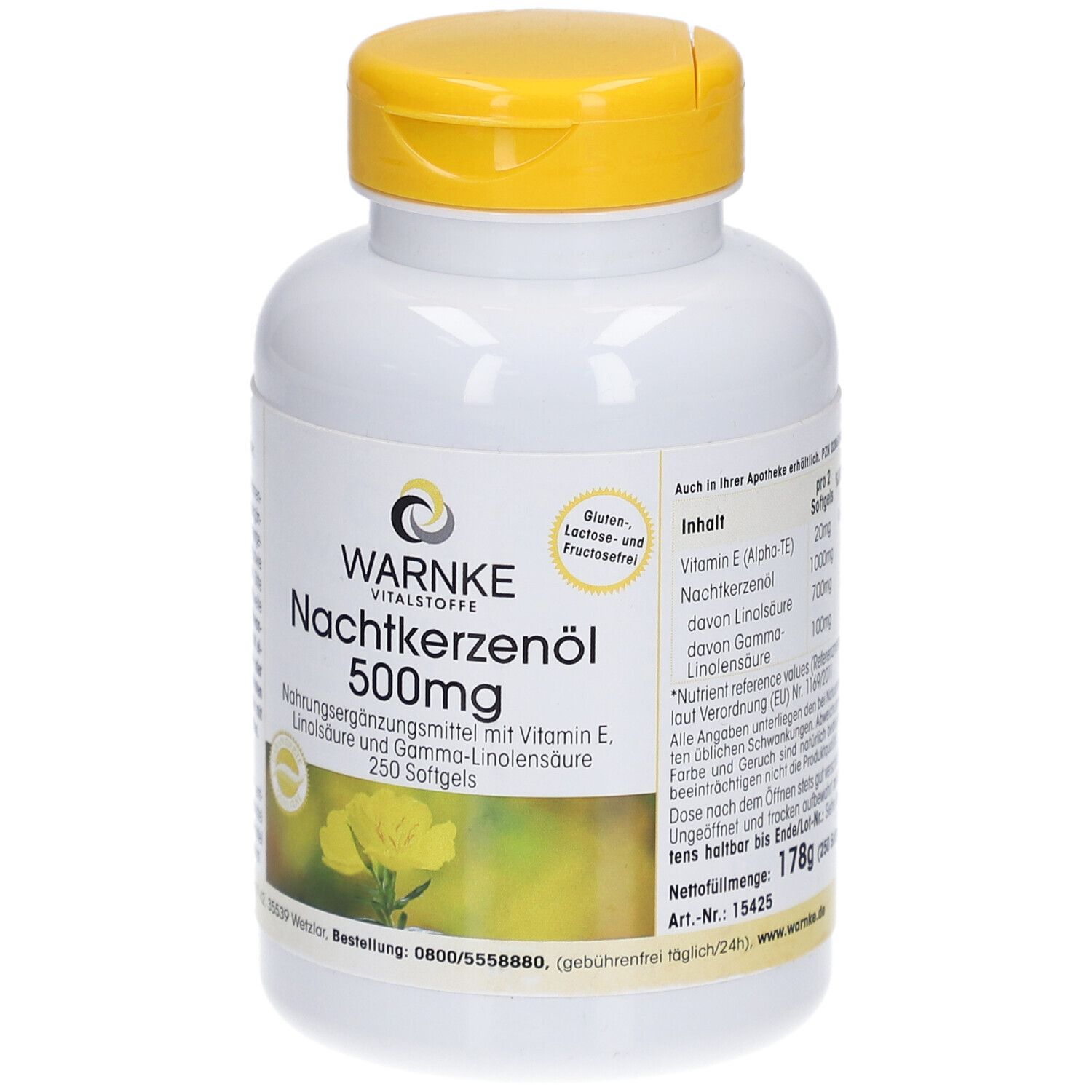 Nachtkerzenöl 500 mg Kapseln 250 St
