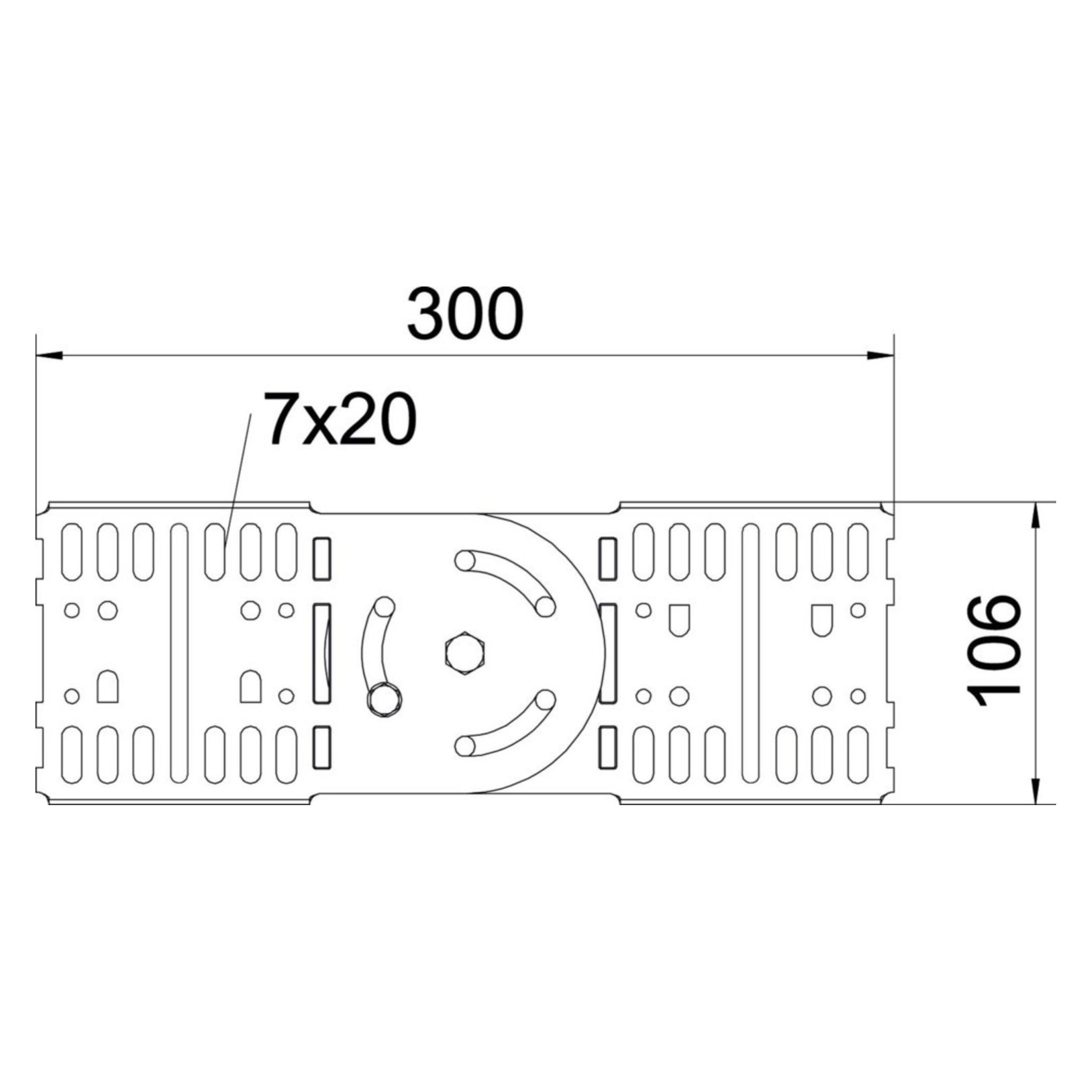 OBO Bettermann obo-bettermann Automatischer Band. portacbl - Union verstellbar RGV 110 verzinkt (Kabel Zubehör) (7082037)