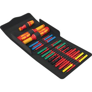 Wera Schraubendreher Kraftform Kompakt VDE Safe-Torque Speed, Elektro VDE, Drehmoment, Schlitz, Kreuz, Torx, 23-teilig, 60900 Stück