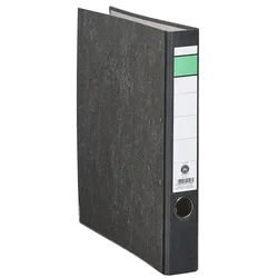 Grüner Balken Ordner schwarz marmoriert DIN A4 5,0 cm