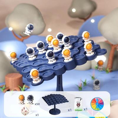 Uplifted Finds Kids Balance Tree Board Game Astronaut & Frog Themed Stack & Balance Toy b