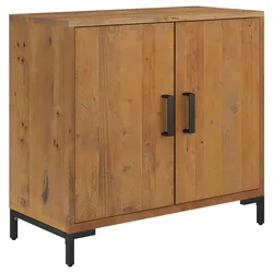 vidaXL Sideboard Braun 75x35x70 cm Massivholz Kiefer