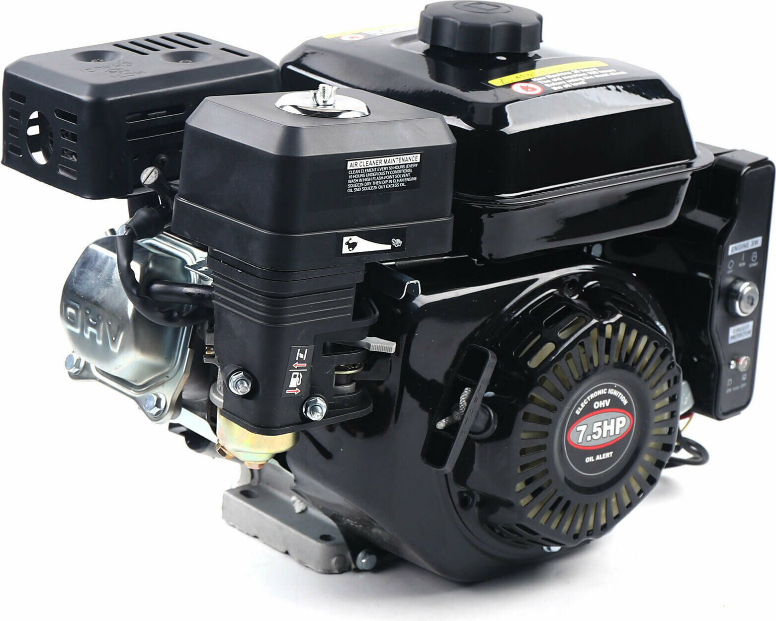Easybuy 7,5 pk Benzinemotor met Elektrische Start, 212cc Eencilinder OHV Kartmotor