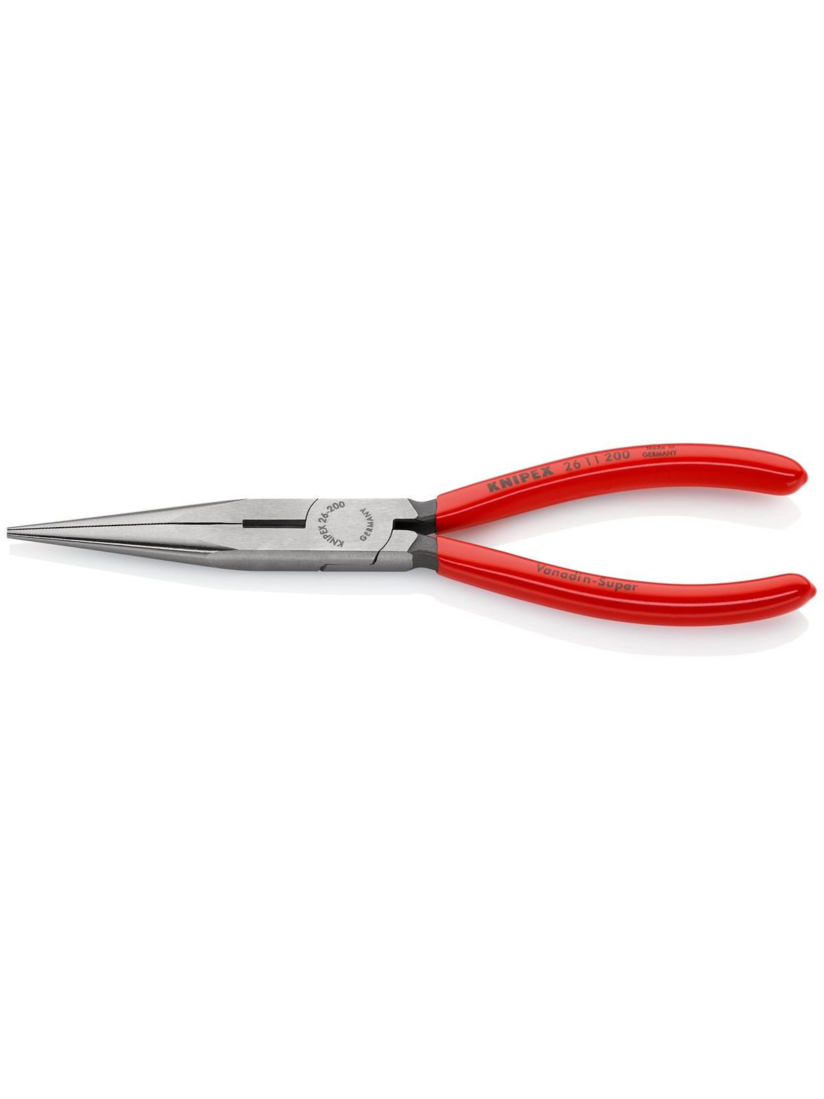 KNIPEX Flachrundzangen mit Schneide, (Storchschnabelzangen)