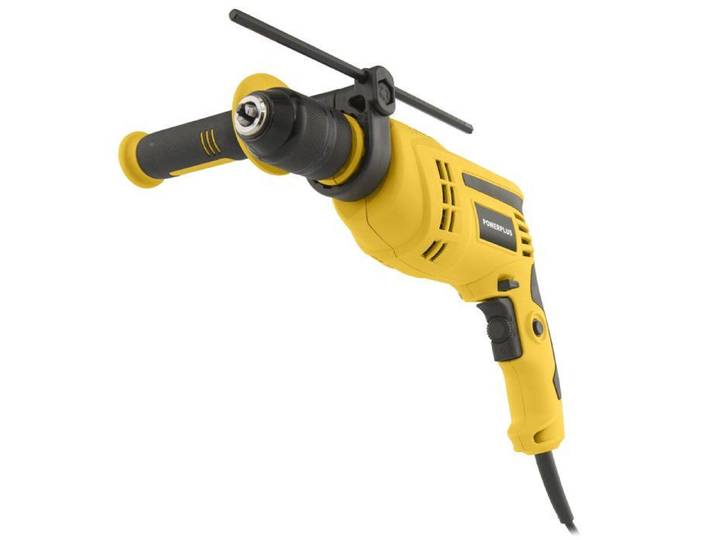 Powerplus Perceuse À Percussion Électrique Powx0281 - 2 En 1 : Perçage Et Perçage À Percussion\, Perceuse Filaire De 1050 W