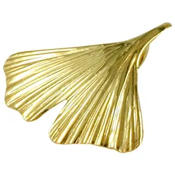 Gallay Anhänger 20mm Ginkgoblatt glänzend 9Kt GOLD