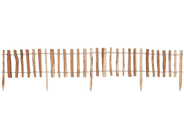 Beetumrandung KIEHN-HOLZ Mini-Haselnuss-Beetgrenze , beige (natur), H:28cm, Holzwerkstoff, Beeteinfassungen, Beetumrandung, Abstand 3-4 cm