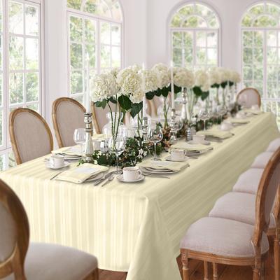 Threadmade Denley Stripe Jacquard Fabric Tablecloth
