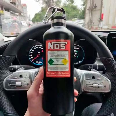 Inspired Living NOS Racing Style 500ML Stainless Steel Insulated Water Bottle black
