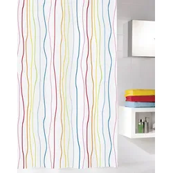 Kleine Wolke Duschvorhang Jolie Multicolor 120 x 200 cm (Breite x Höhe)