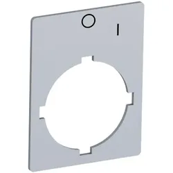 ABB Rectangularlegendplate29,6x39mmalum SK615550-75 Beschriftungsschild, I O Alu silber-grau Rectangularlegendplate296x39mmalum