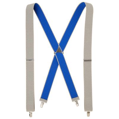 Hosenträger MAN'S WORLD, Herren, beige (beige, blau), Materialmix, gemustert, gepunktet, festlich, Hosenträger, in bequemer Breite & extra Länge bis 130cm