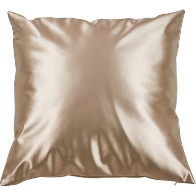 Dekokissen DONE. "Cosmo", beige (champagner, unifarben), B:50cm L:50cm, Obermaterial: 50% Polyamid, 50% Polyurethan, Dekokissen_Sitzkissen_Kissenhüllen, Futuristisch schimmernder Stoff