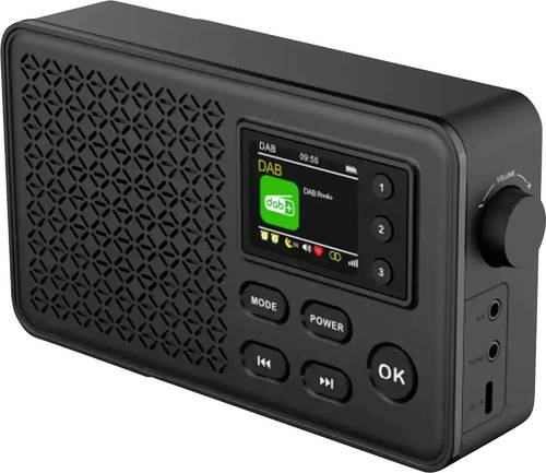 Denver DAB-57 Tischradio DAB+, DAB, UKW USB, AUX Weckfunktion Schwarz