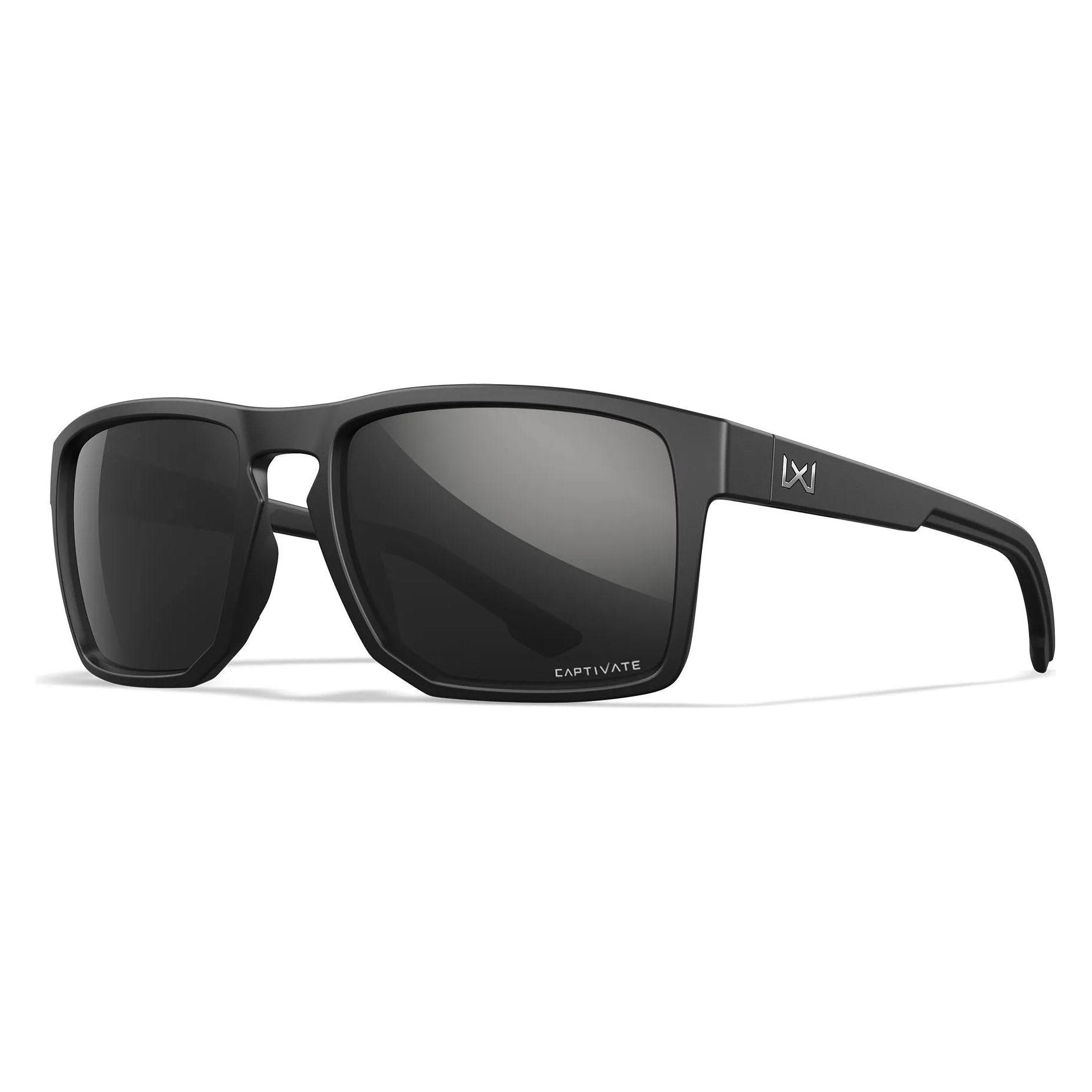 Wiley X WX FOUNDER Lenses: CAPTIVATE Polarized black Mirror, Frame: matte black (AC6FND05)