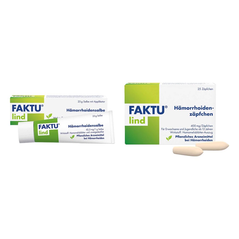 DR. KADE Pharmazeutische Fabrik GmbH Faktu Lind Hämorrhoidenzäpfchen + Hämorrhoidensalbe 08105621