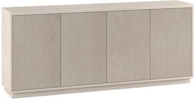 Heath & Cliff "Alston 68"" Wide Rectangular Fluted Buffet Table - 68"" Wide"