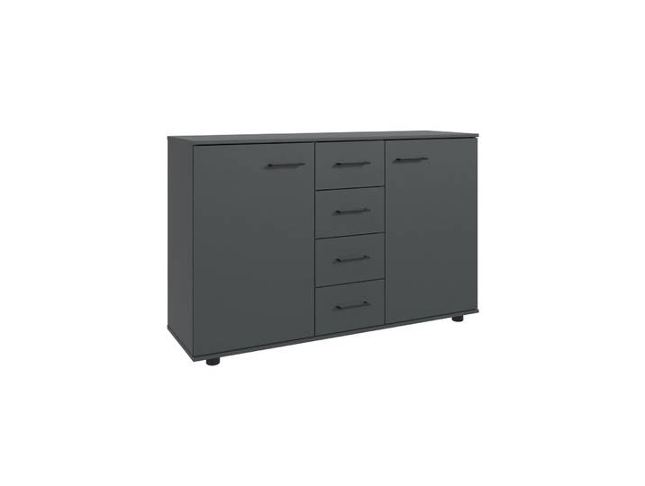 Kommode - Farbe: graphit - Material: Holzwerkstoff - 46