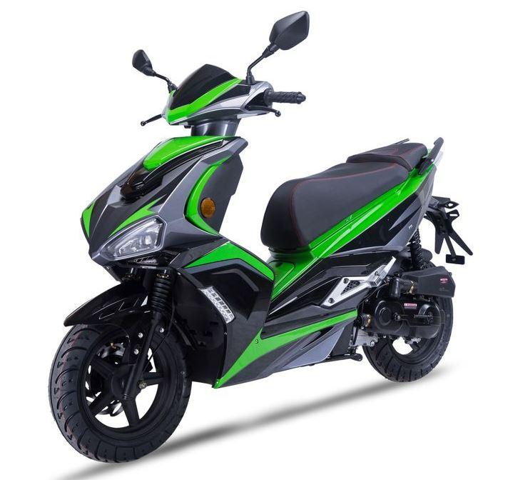 Motorroller Striker 50ccm 45 km/h Euro 5, grün GT Union