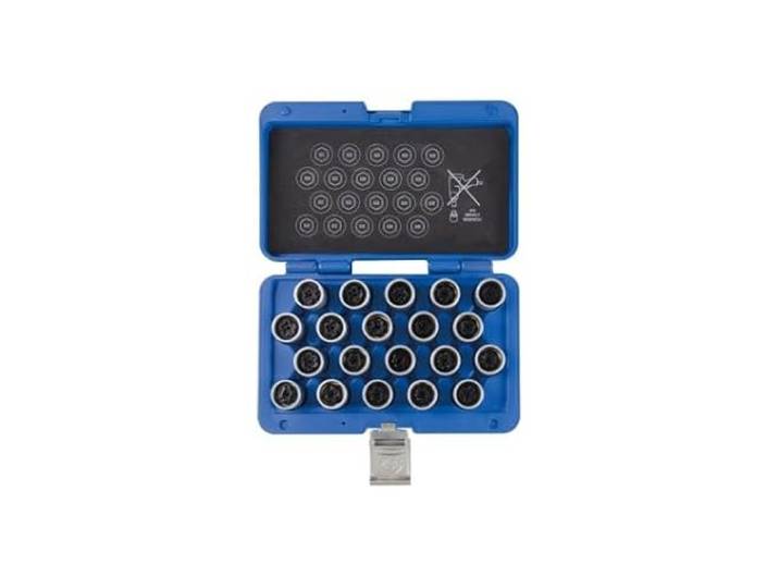 King Tony Juego de vasos pour vis antirrobo VW - 20 piezas pour Pros et bricoleurs\, idéal pour Bricolage fiable\, Construction Robuste