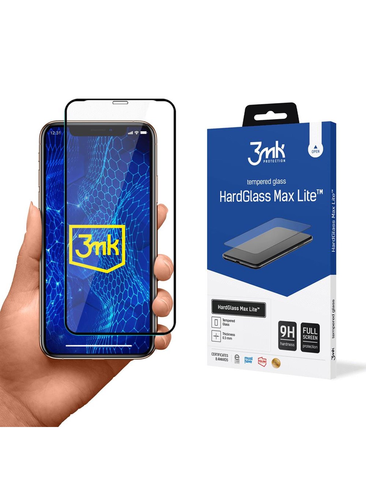 3mk 9H HardGlass Max Lite Glass - iPhone Xs Max / 11 Pro Max