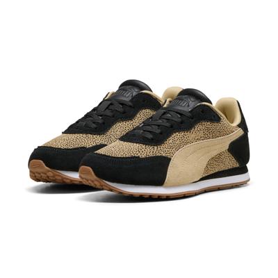 Sneaker PUMA "ST MILER ROSE TOPCAT", Damen, Gr. 39, Textil, beige (puma schwarz, toasted almond, gum), Leder, mehrfarbig, Schuhe Sneaker, für sportlichen Look, aus Leder, mit Schnürung