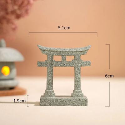 Inspired Living Mini Japanese Torii Gate Aquarium & Zen Garden Ornament smingshen s